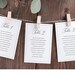 Wedding Seating Chart Cards Template, Traditional Wedding Calligraphy ...