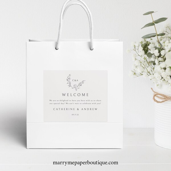 Gift Bag Template - Etsy
