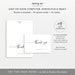 Thank You Card Template, Folding, Modern Contemporary, Clean Simple ...