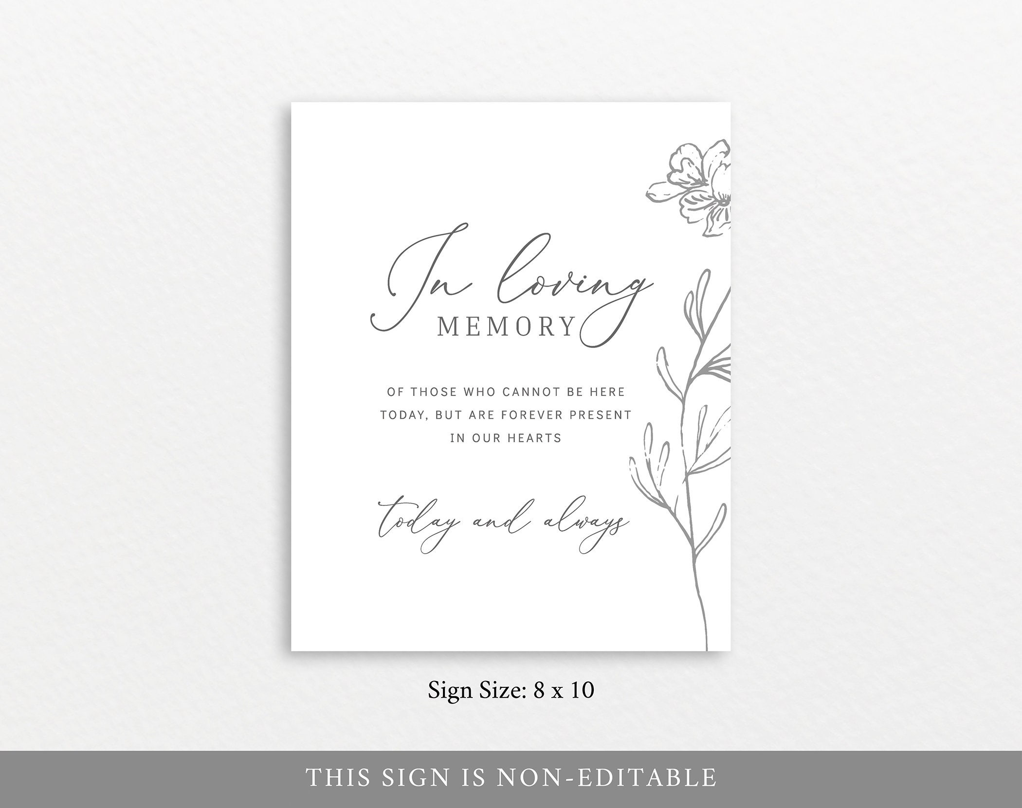in loving memory note in loving memory note