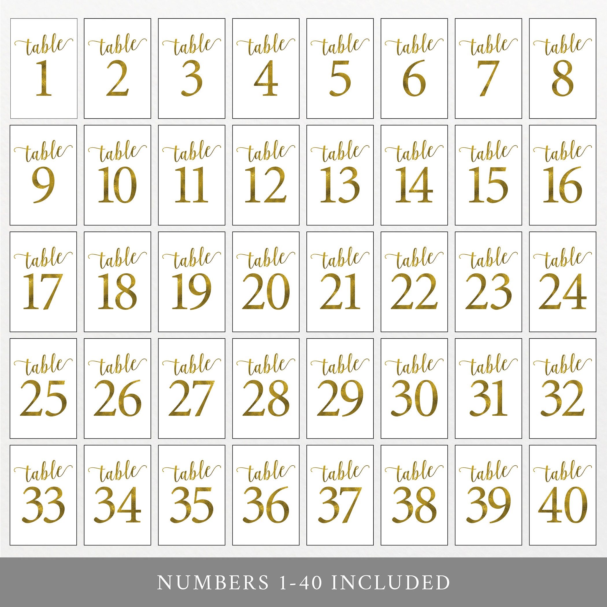 gold table number template table numbers wedding table numbers printable table numbers calligraphy 4x6 pdf instant download mm01 3