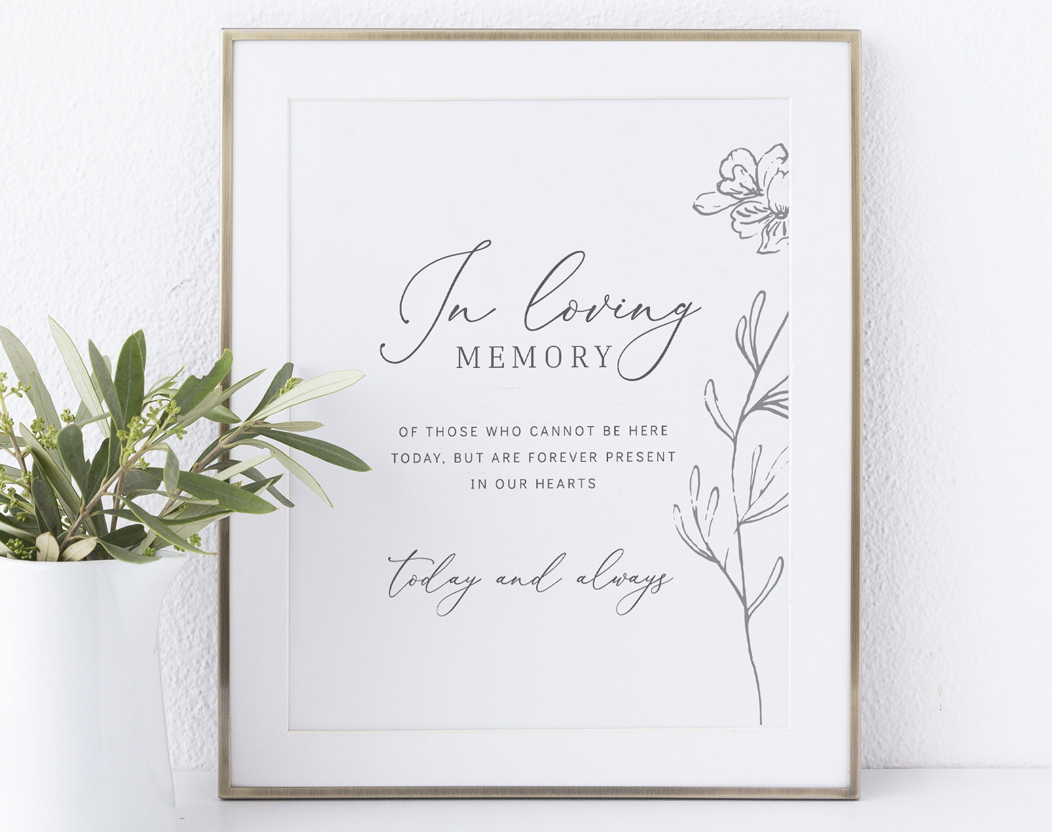 in loving memory sign template non editable instant in loving memory templates