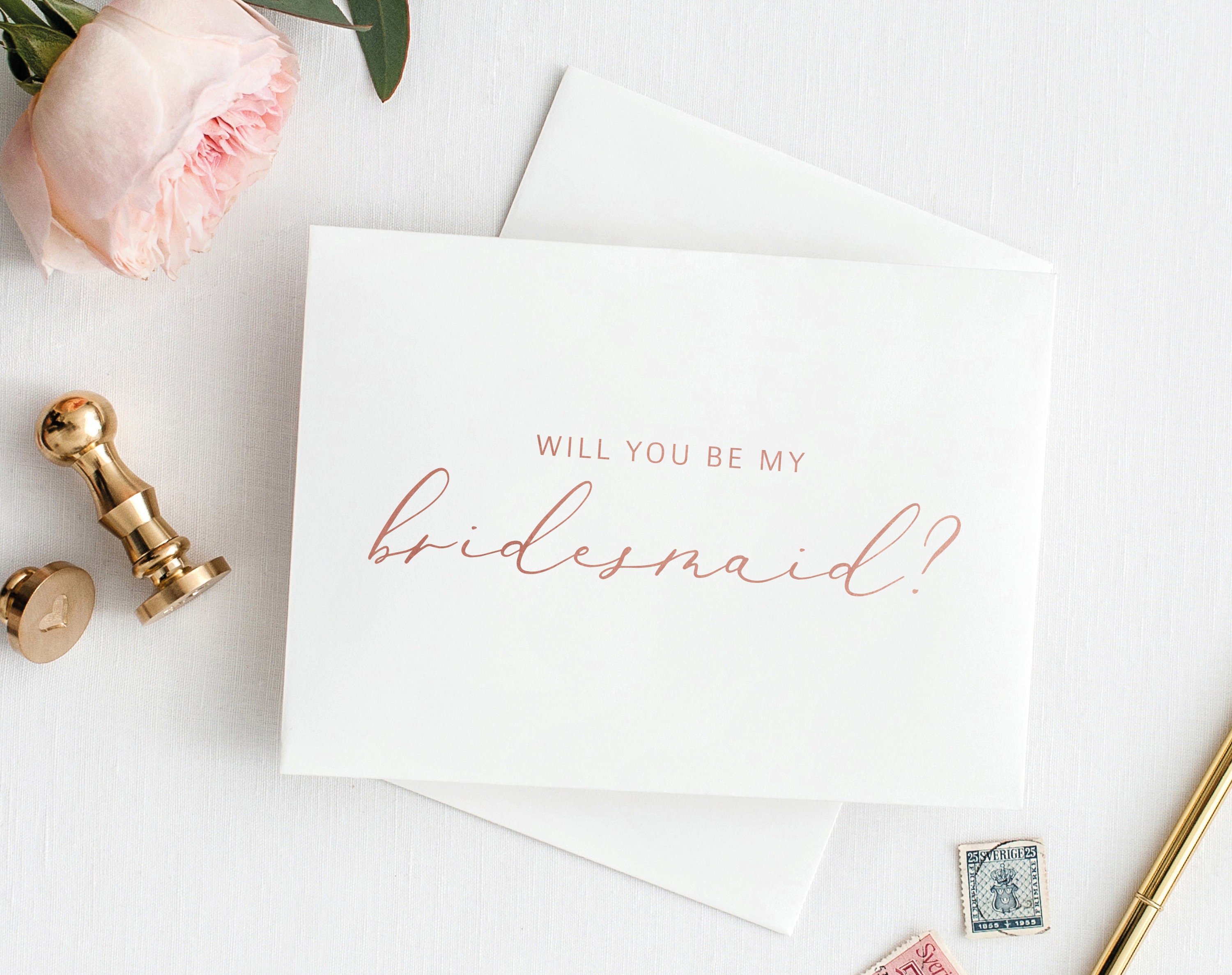 Will You Be My Bridesmaid Card Printable Bridesmaid Card Etsy UK