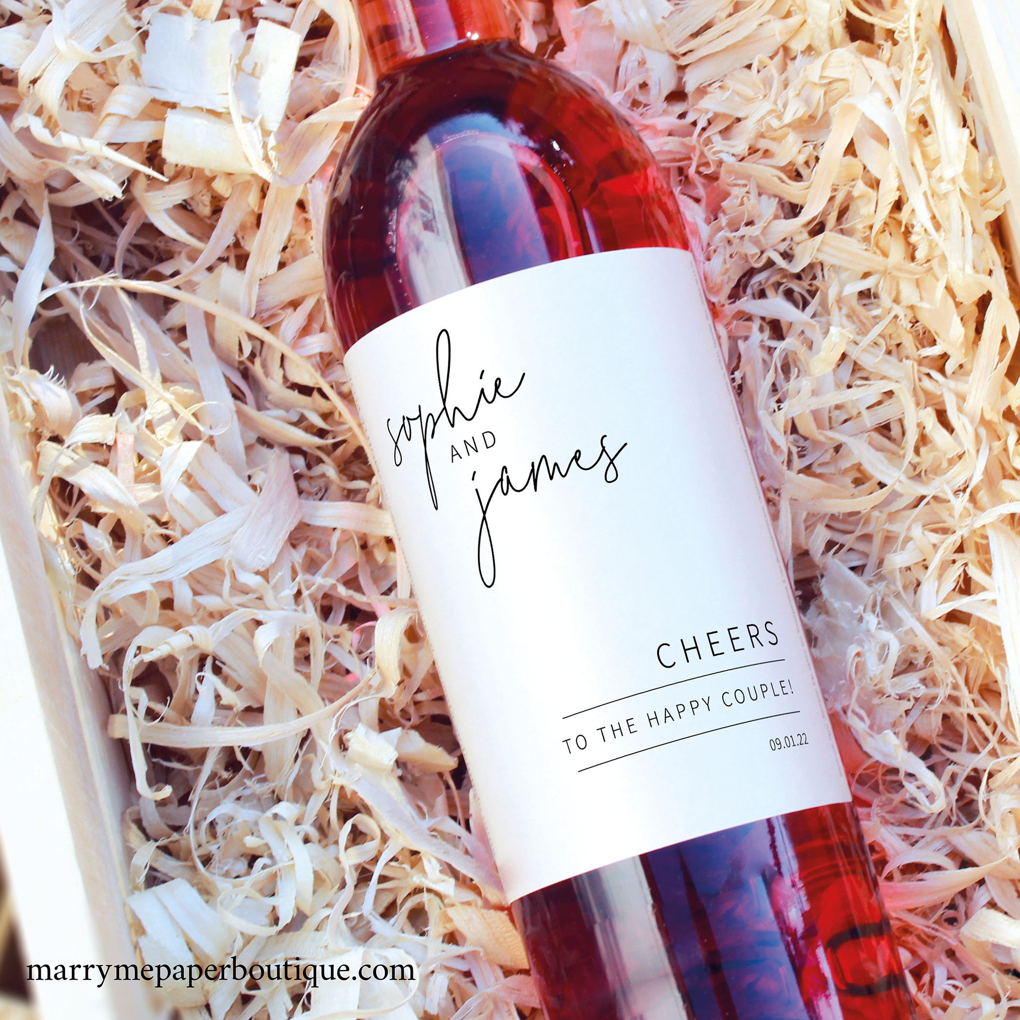 wine label template minimalist elegant editable