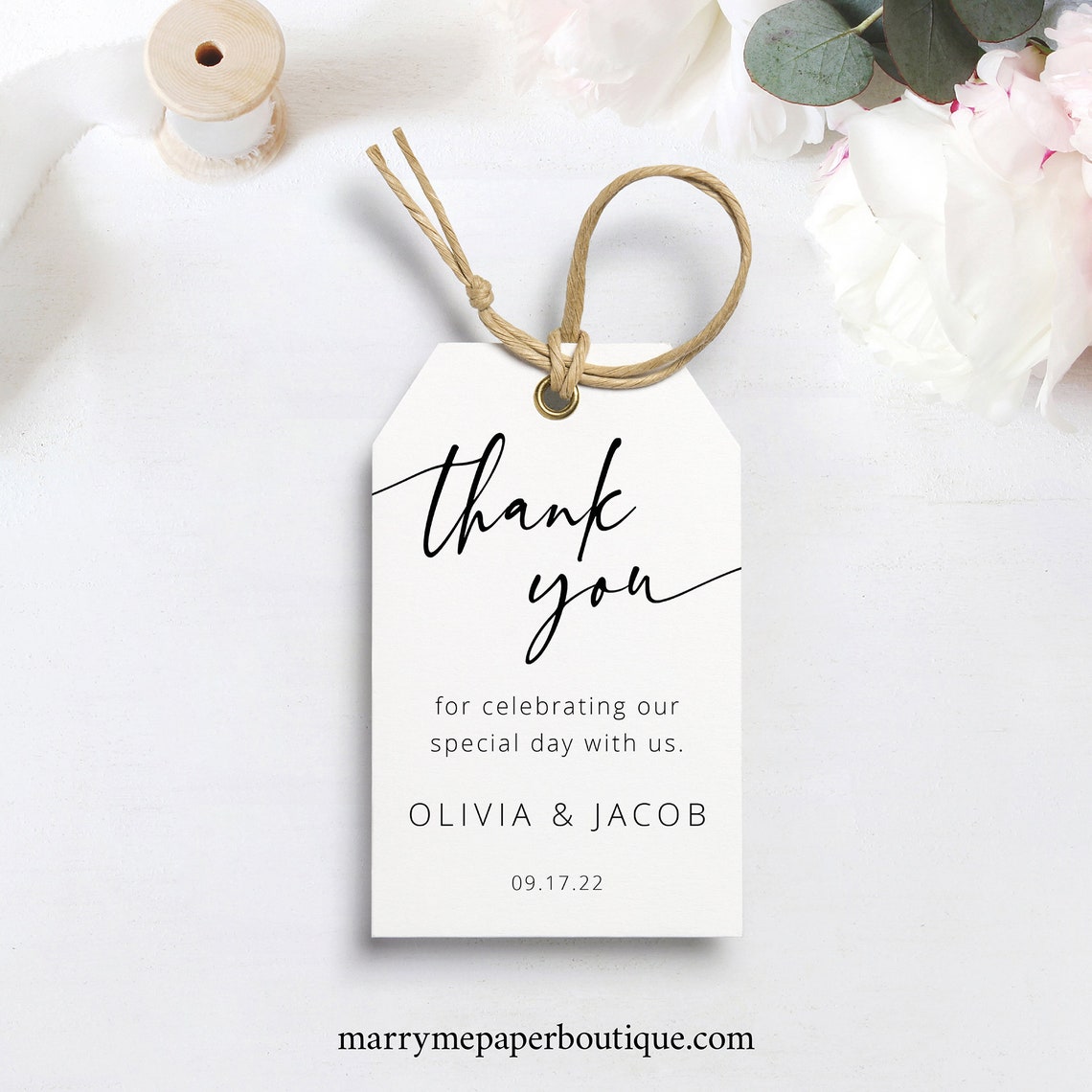 Favor Tag Template Editable Tag Printable Templett Instant - Etsy