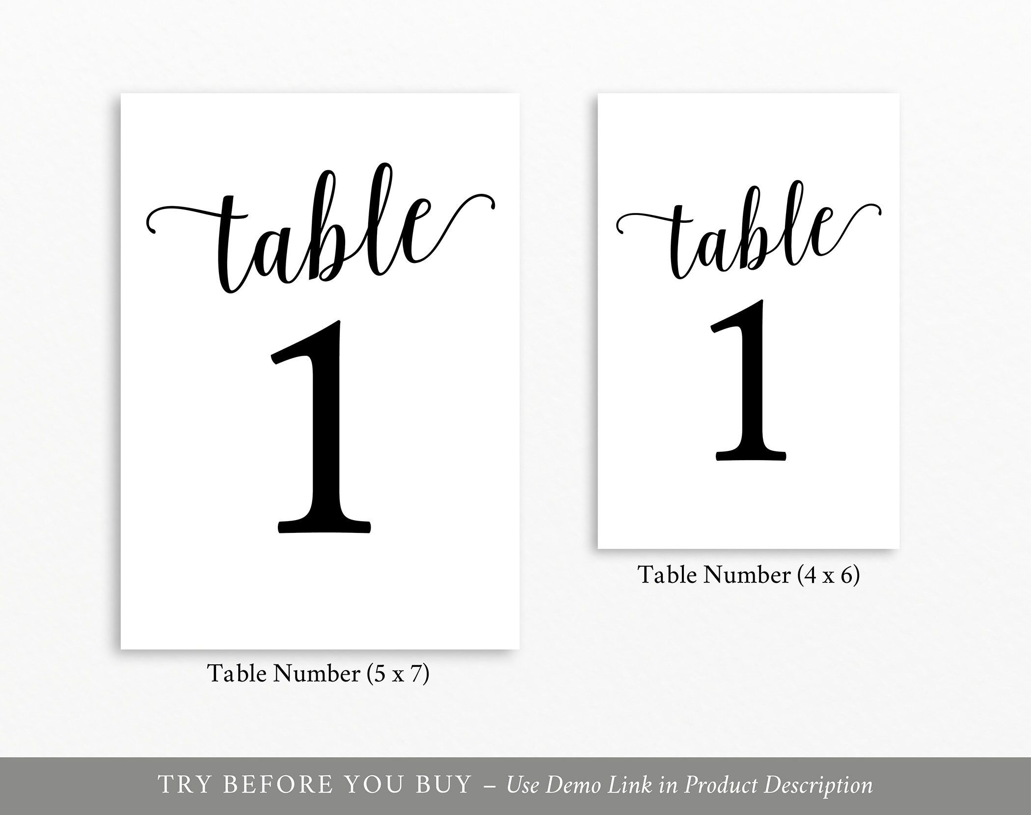 Table Number Template Table Numbers Printable Table Numbers Table 