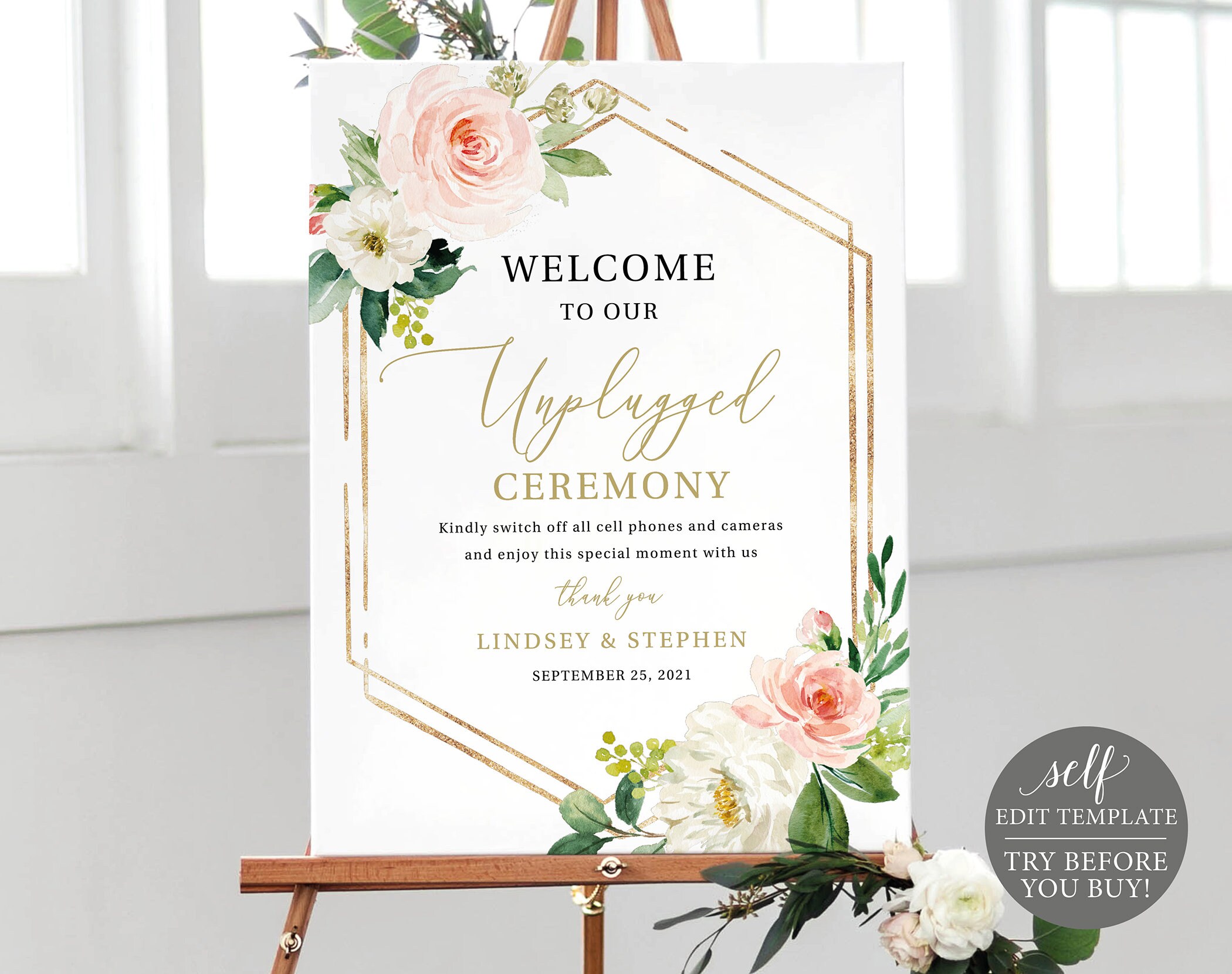 unplugged ceremony sign unplugged ceremony sign