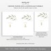 Table Number Template, Greenery Leaf, Editable Instant Download, Try ...