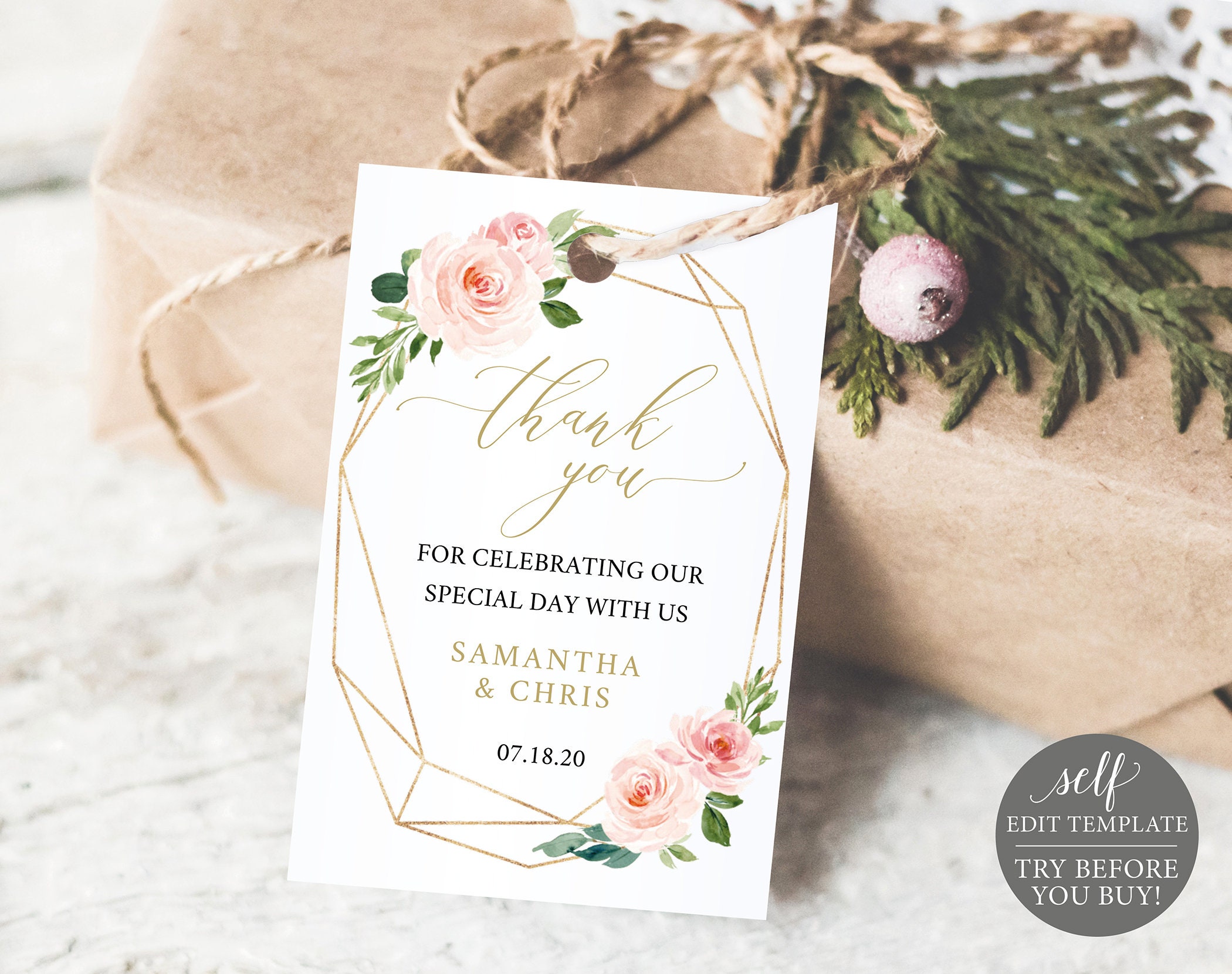 13 Free Thank You Tag Templates Word Psd Indesign