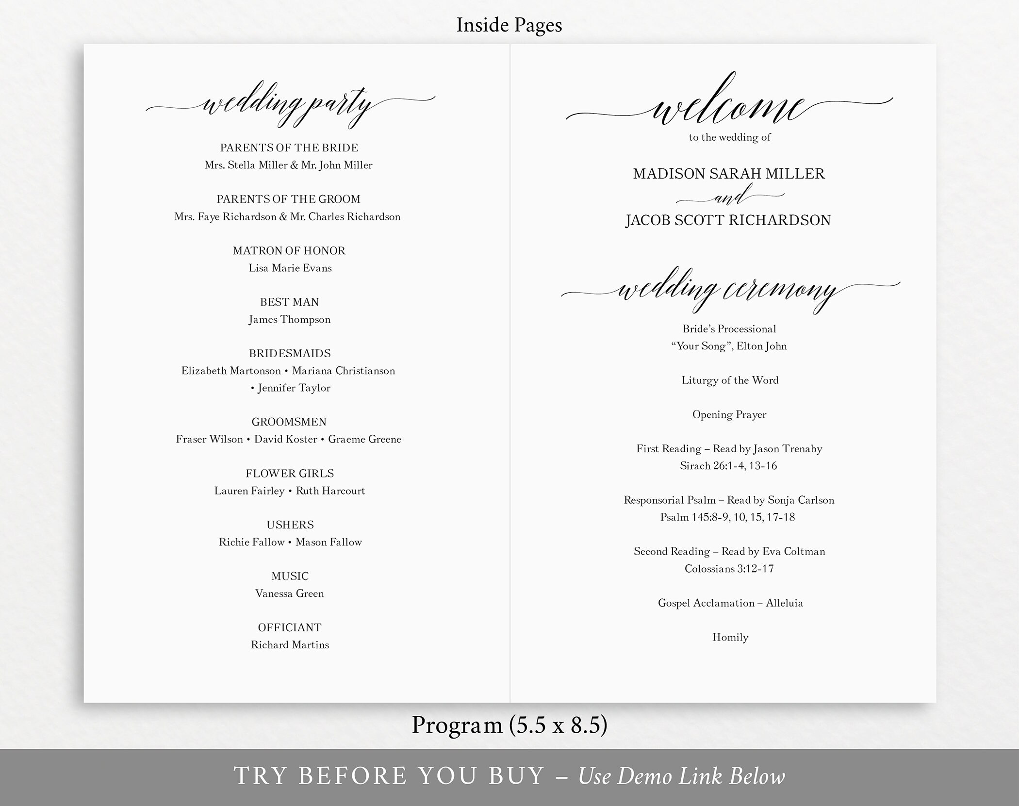 wedding programs templates for mac