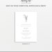 Reception Invitation Template, Modern Rustic, 5x7, Editable Invite ...