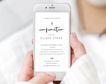 Confirmation Text Invitation Template, Love Heart Design, Editable, Electronic, Digital Confirmation Invite, Templett INSTANT Download