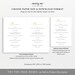 Menu Template Printable Editable Instant Download Demo - Etsy