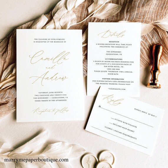 Wedding Invitation Templates Free Demo Available Printable - Etsy Israel