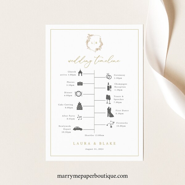 Wedding Itinerary - Etsy