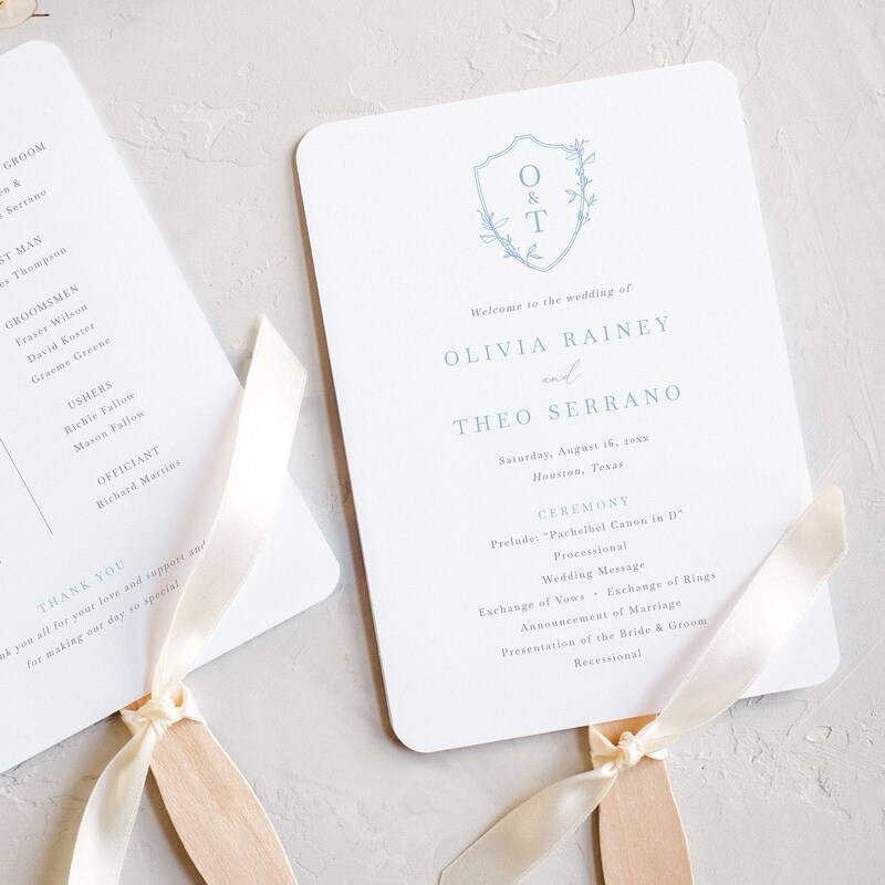 Wedding Fan Template - Etsy