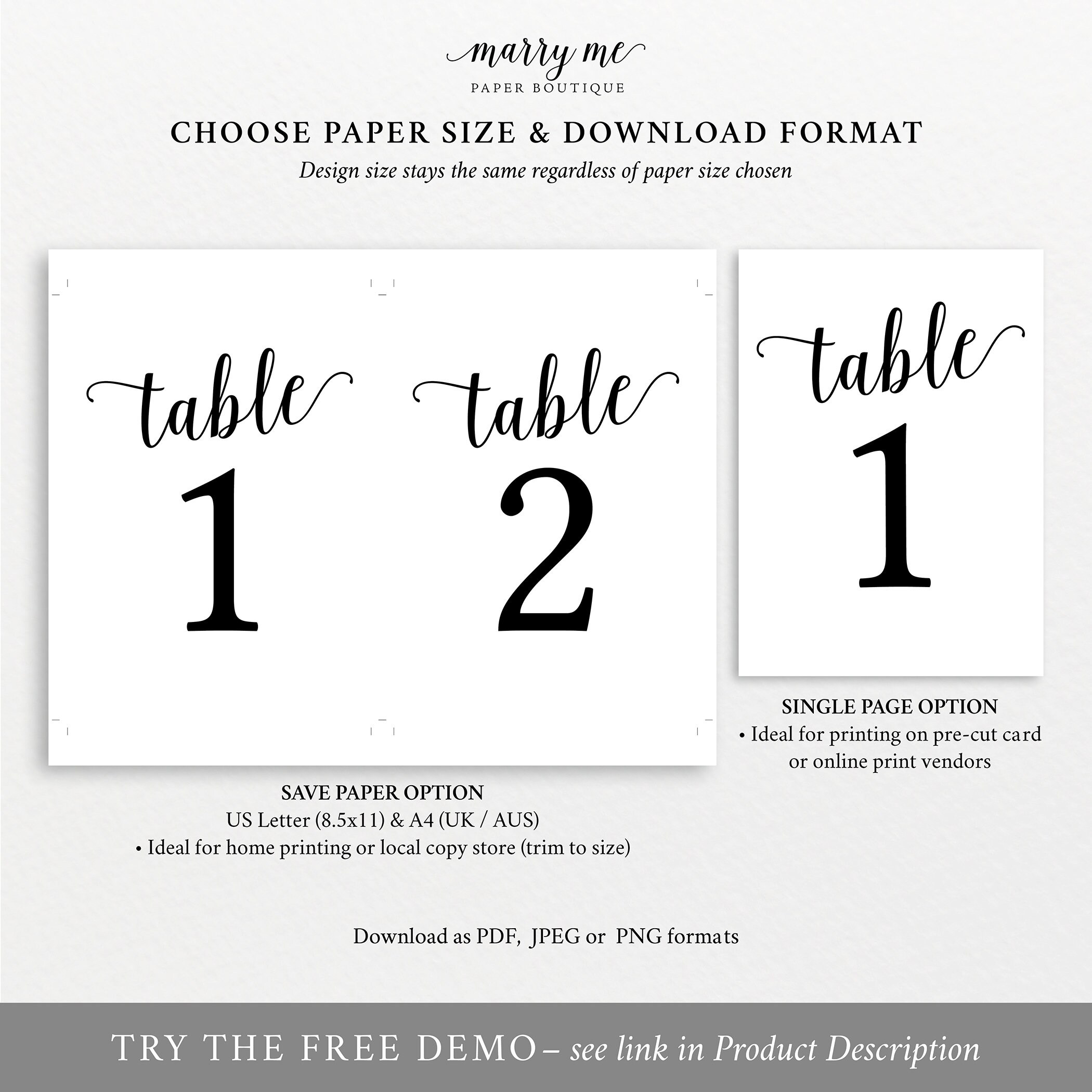 Paper & Party Supplies Party Supplies Editable Modern Black and White
