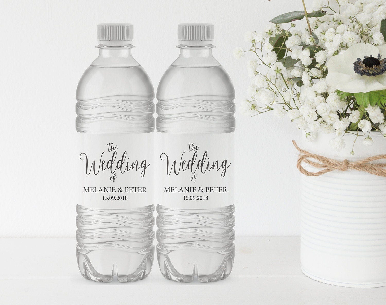 wedding water bottle label printable water bottle label water