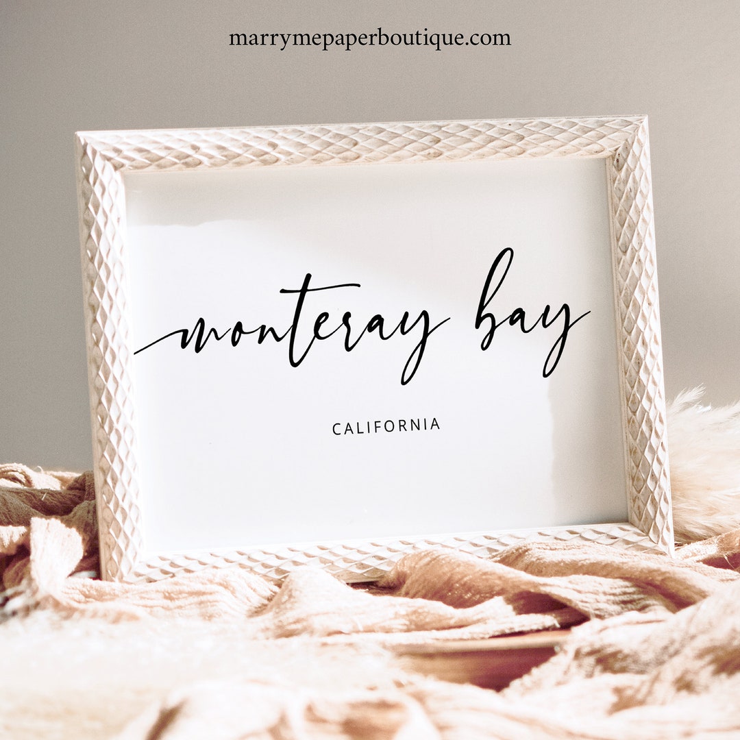 Wedding Table Name Template, Modern Calligraphy, 5x7, Editable Modern