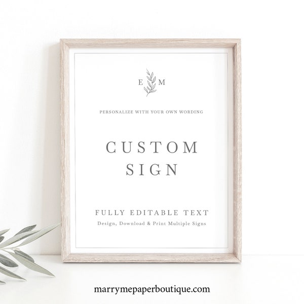 Printable Wedding Signs - Etsy