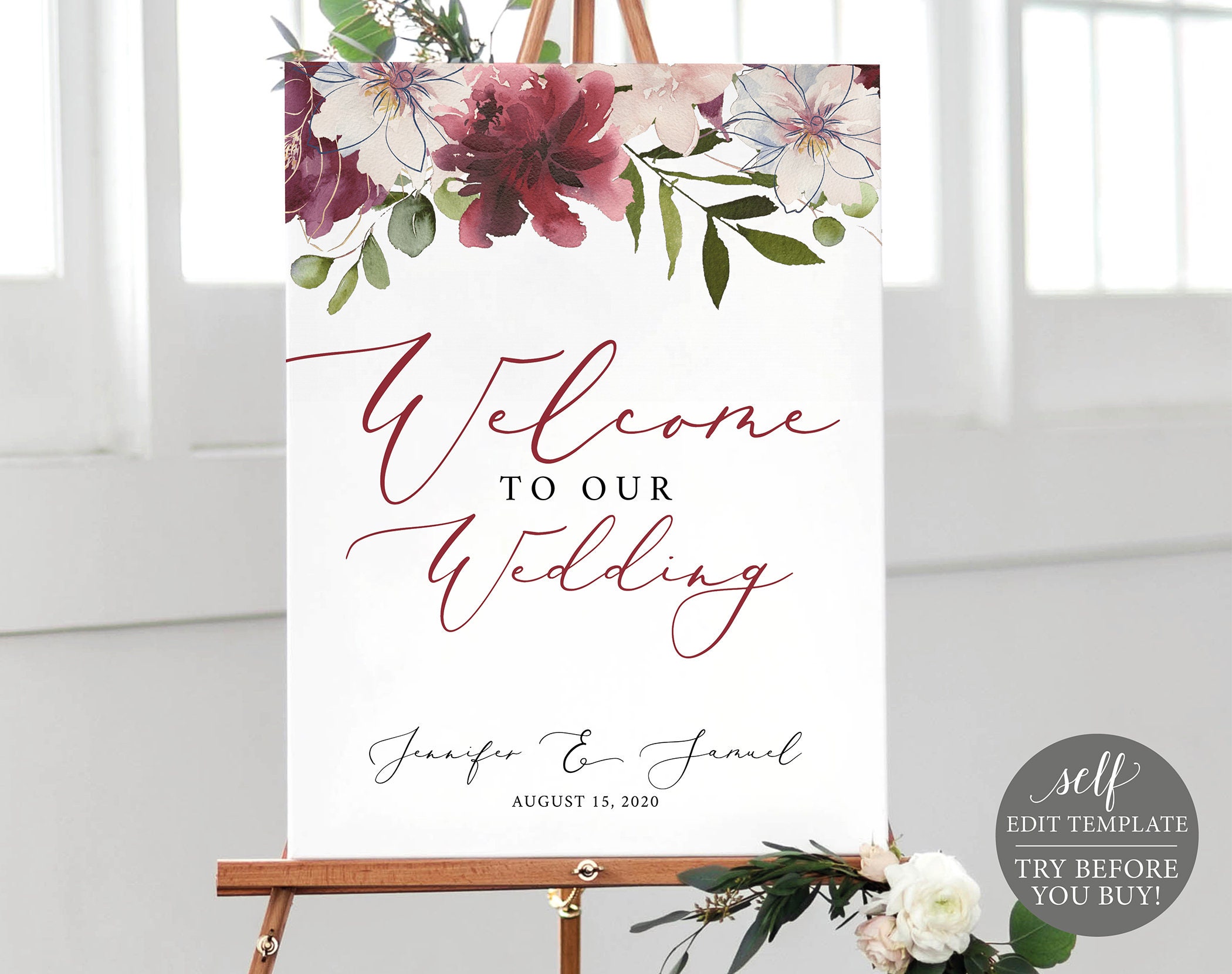 Welcome Sign Letter Templates Printable