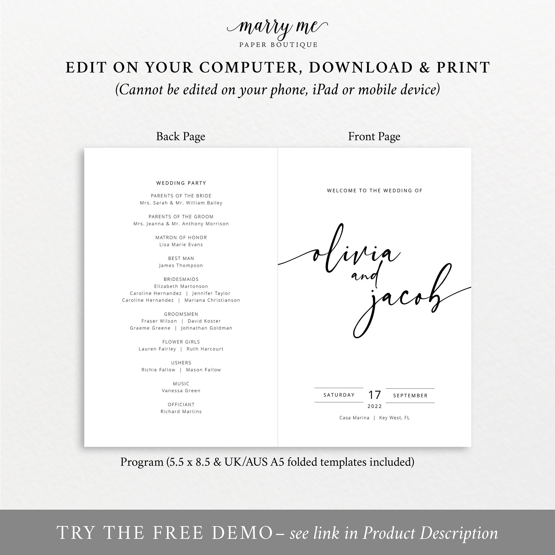 wedding programs templates for mac wedding programs templates for mac