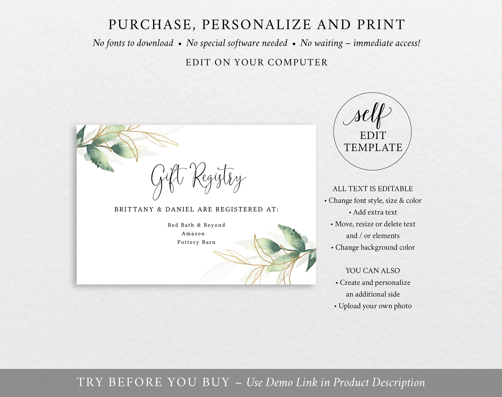 wedding-gift-registry-card-template-greenery-gold-editable-etsy