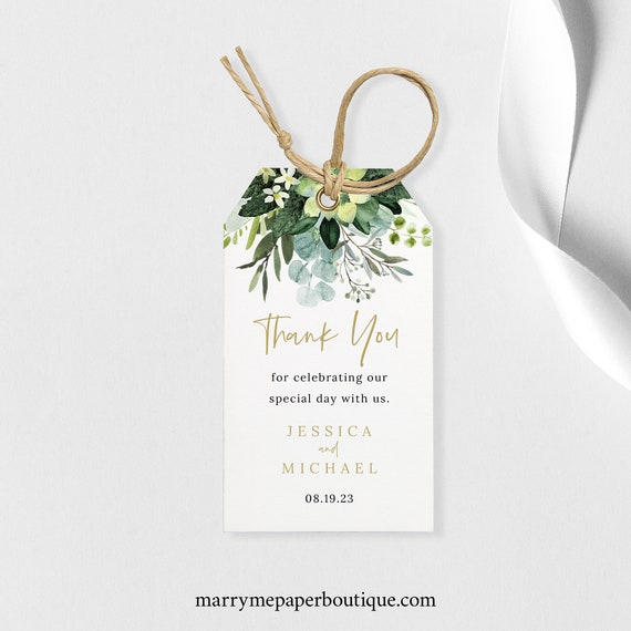 Wedding Gift Tag Template