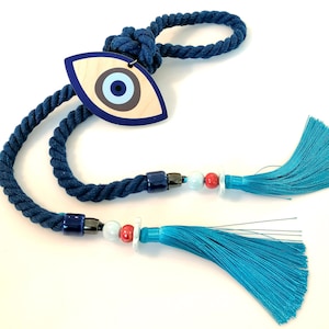 Evil eye home decor,evil eye ornament, evil eye good luck charm, Greek gouri, evil eye wall hanging, gouri, Lucky charm 2025, Christmas gift