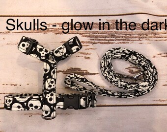 skull dog harness