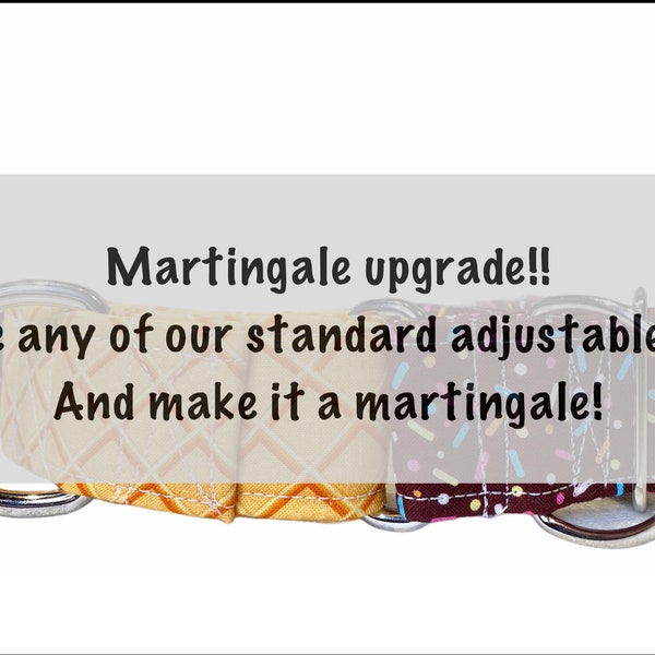 Martingale upgrade, martingale collar, martingale dog collar, gentle choke dog collar, gentle choke, choke dog collar, buckle-less collar