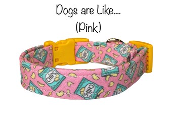 Potato chip dog collar, funny dog collar, food dog collar, potato chips, eco friendly collar, washable, adjustable, cat collar, chip collar