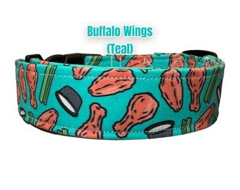 Chicken Wing dog collar, funny dog collar, food dog collar, girl dog collar, boy dog collar, handmade dog collar, Buffalo Wings dog collar