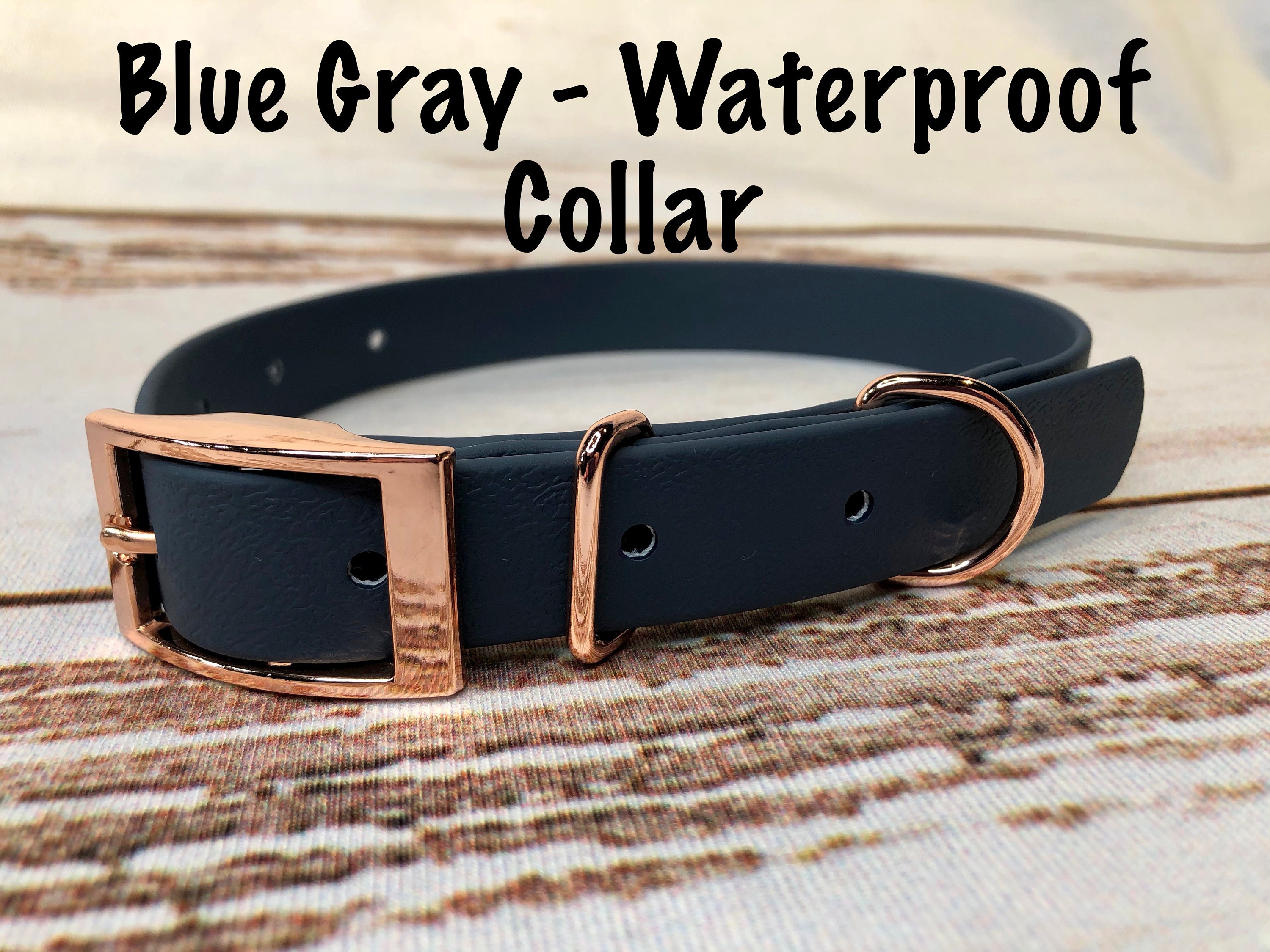 Biothane dog collar, Gray dog collar, dog collar, buckle dog collar