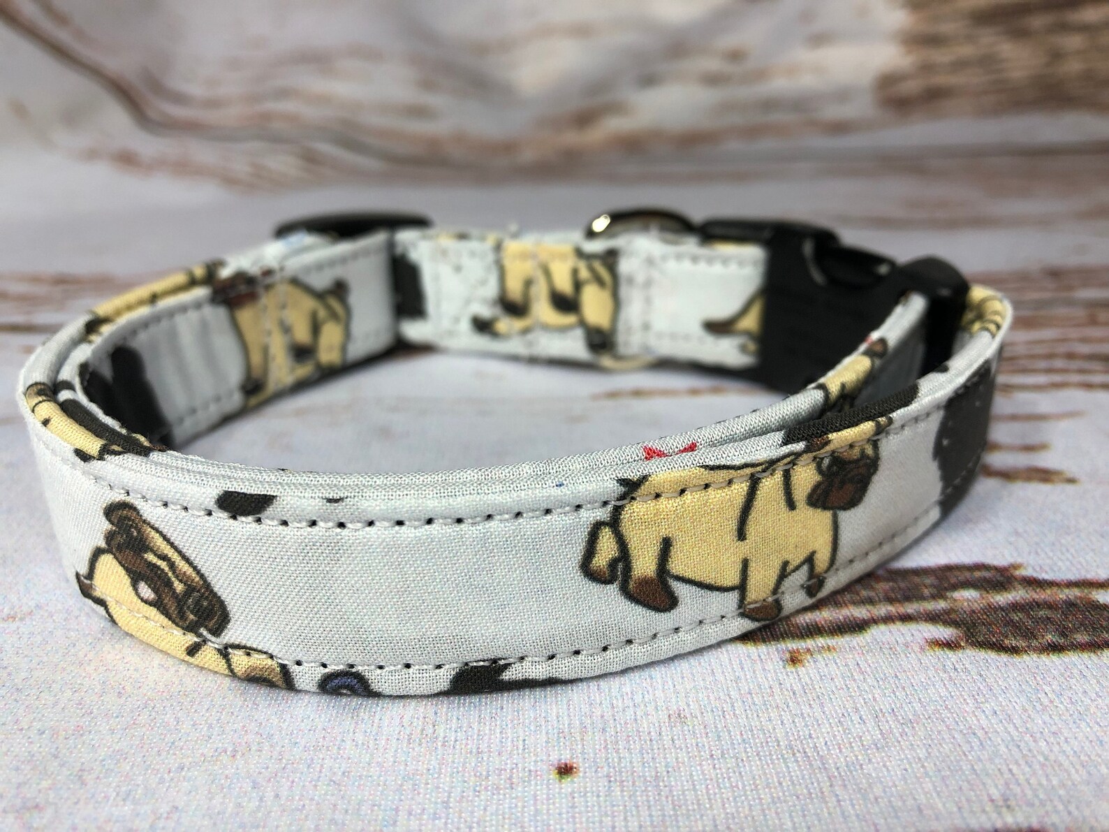Pug Dog Harness Dog Collar Leash Step in Harness Standard Etsy