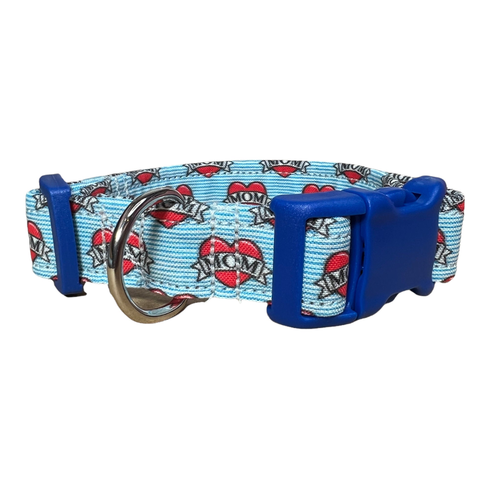 Mama dog collar mom dog collar boy dog collar mamas boy mommas boy tattoo dog collar quick release collar washable collar adjustable