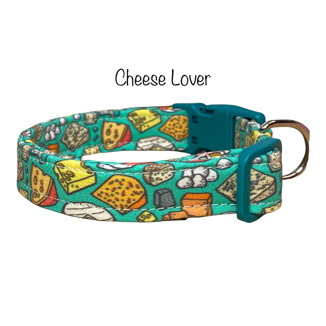 Cheese Dog Collar, Funny Dog Collar, Food Dog Collar, Side Release