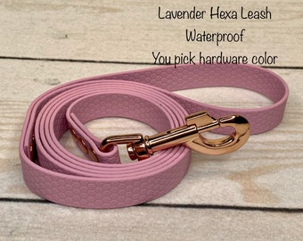 Dog leash, custom dog leash, hexa dog leash, strong dog leash, soft dog leash, lavender dog leash, dog leash, waterproof dog leash, hexa pvc