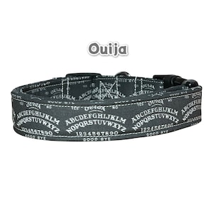 Ouija Board Dog Collar: Funny Adjustable Fabric Collar