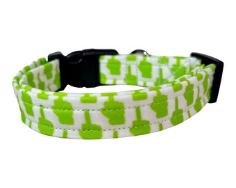 Middle finger dog collar, funny dog collar, handmade custom dog collar, personalized collar, washable adjustable side release pet collar