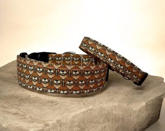 Otter dog collar, handmade side release funny dog collar, washable fabric, adjustable side release, customizable hardware, funny dog collar