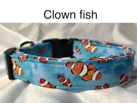 Dog collars with fish design deals