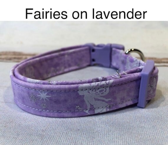 Handmade Adjustable Cartoon Dog Collar - 5/8" Wide, Fabric, Unisex, USA Made