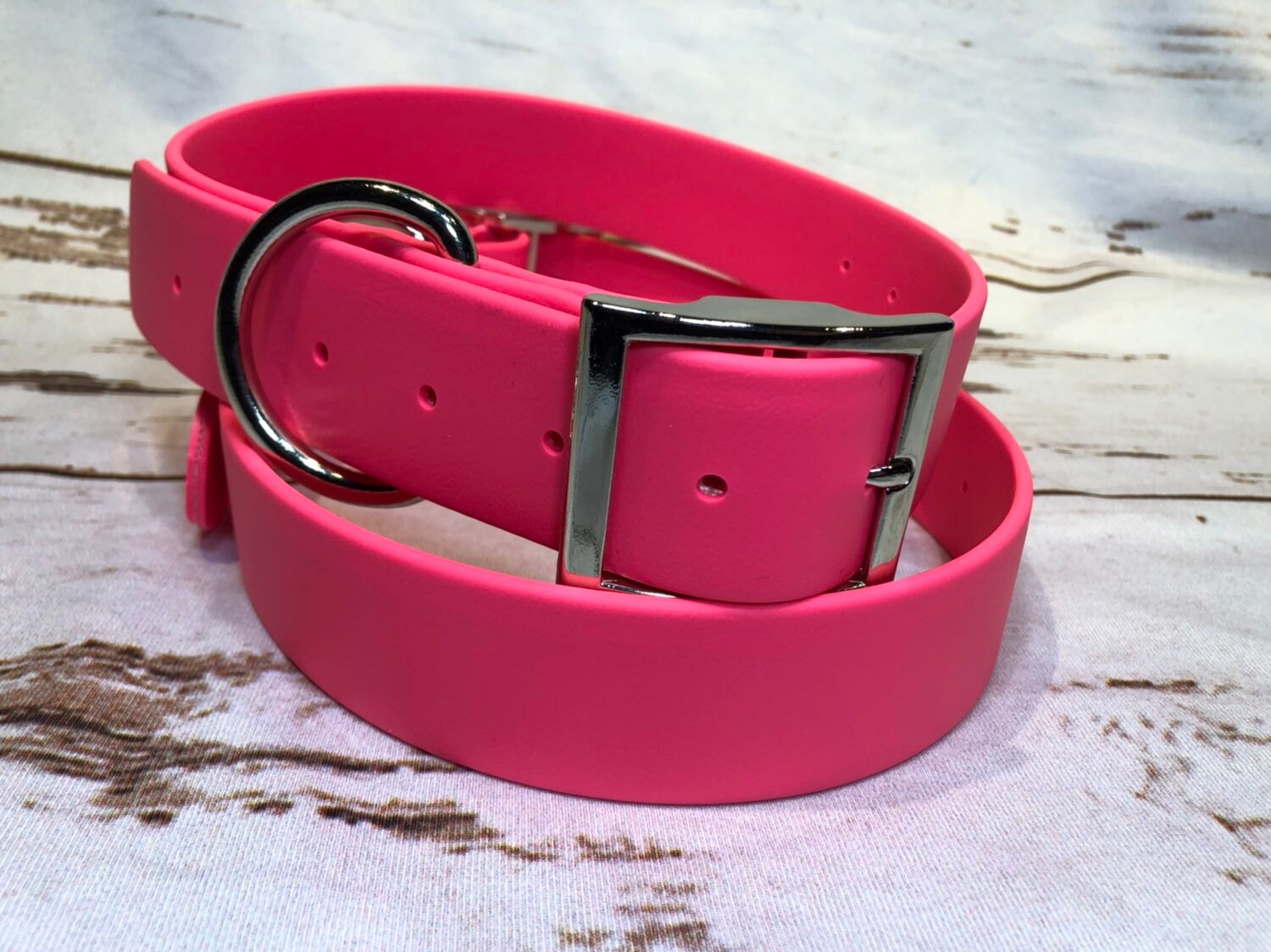Biothane dog collar pink dog collar dog collar buckle dog | Etsy