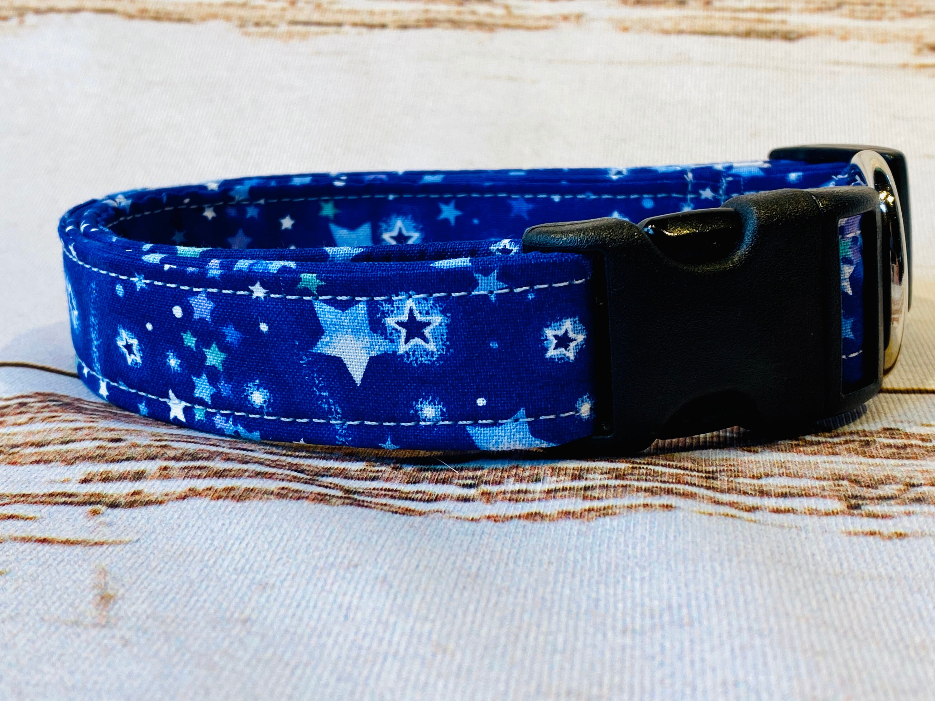 Stars and moon dog collar celestial dog collar adjustable Etsy