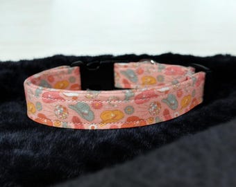 Trendy Party Ball, boots and hat dog collar, fabric handmade side release collar, girl dog collar, custom collar, washable adjustable collar