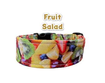 Funny dog collar, food dog collar, Fruit dog collar, handmade dog collar, custom dog collar, girl dog collar, boy dog collar, adjustable