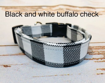 Dog Collar, dog collar girl, dog collar boy, martingale collar, adjustable collar, buckle dog collar, buffalo check, buffalo plaid