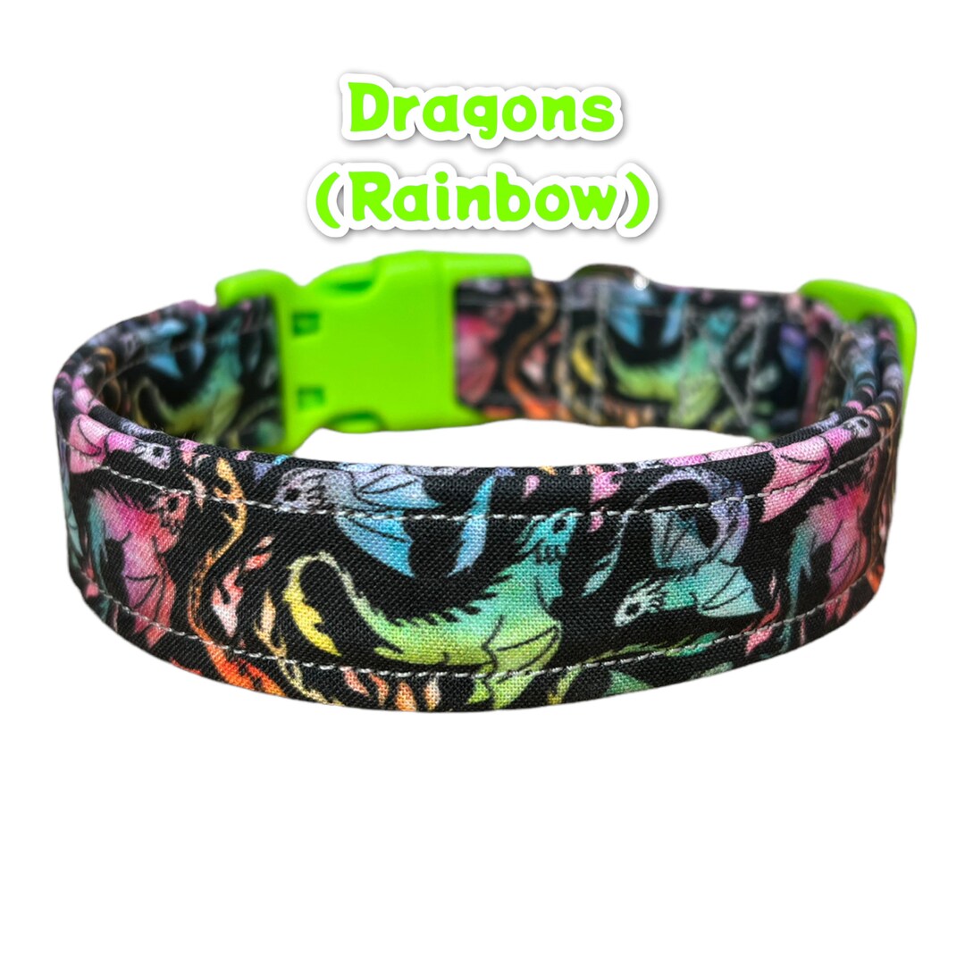 Dragon Dog Collar Dog Collar Boy Dog Collar Girl Side Etsy