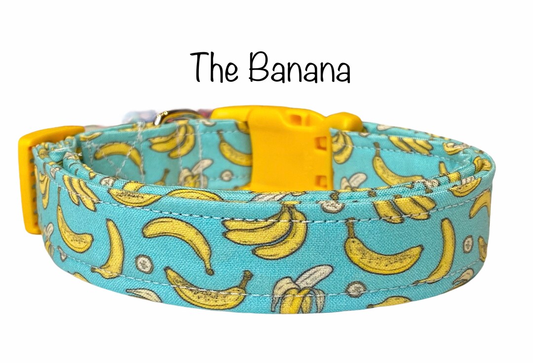 Banana Dog Collar, Dog Collar, Funny Dog Collar, Banana Collar